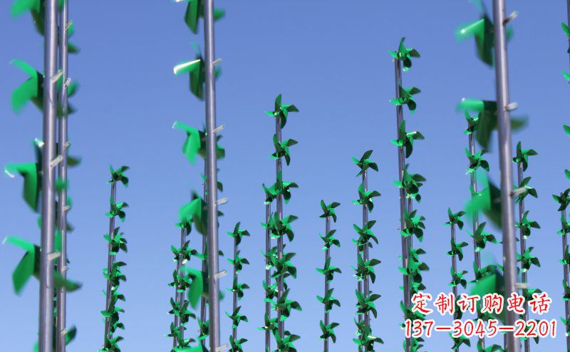 鹤壁不锈钢风车雕塑灵动而又精致