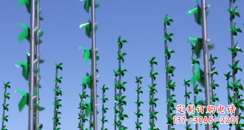 鹤壁螺旋风车给广场景观带来的旋转欢乐