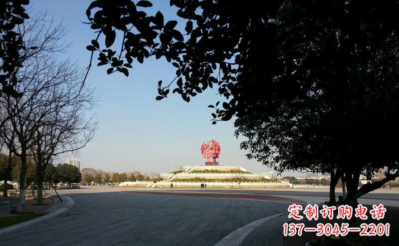 鹤壁不锈钢凤凰广场雕塑