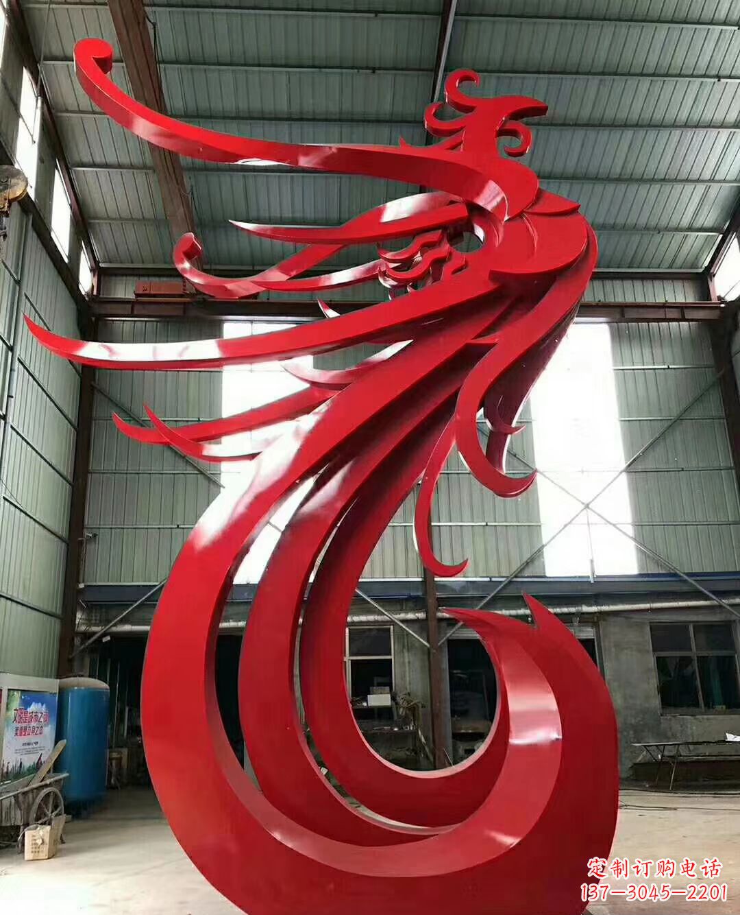 鹤壁不锈钢凤凰景观雕塑广场公园动物雕塑