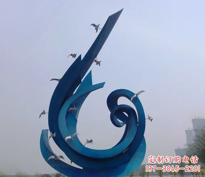 鹤壁不锈钢鸽子雕塑雕刻着永恒与美丽