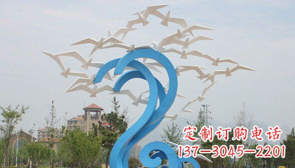 鹤壁鸽子雕塑不锈钢的象征