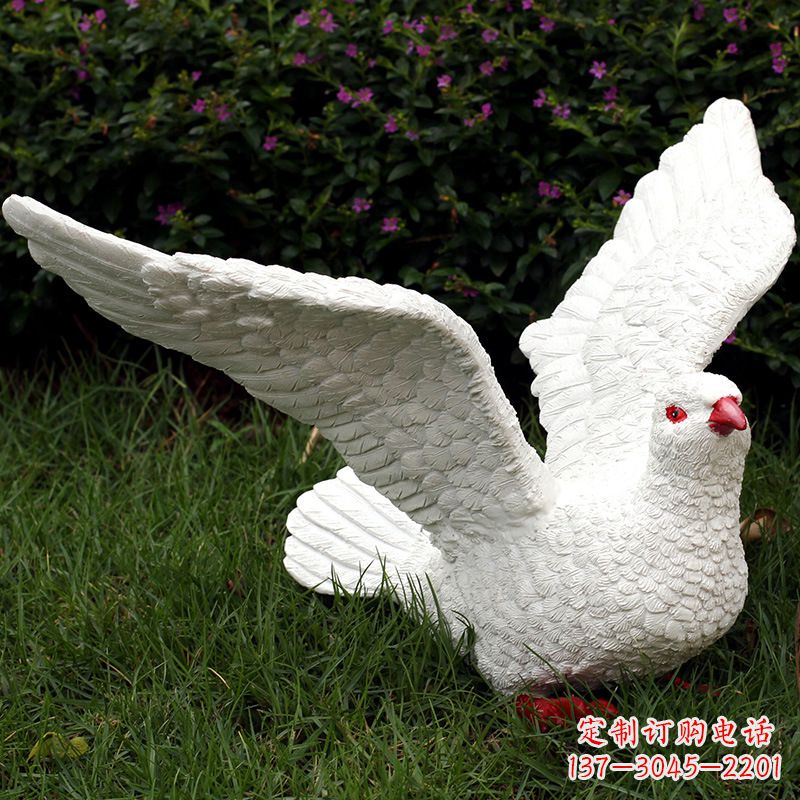 鹤壁不锈钢鸽子雕塑象征和平与美好