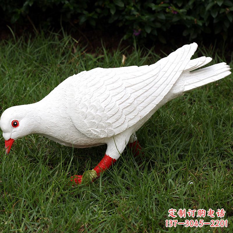 鹤壁精致的不锈钢鸽子雕塑