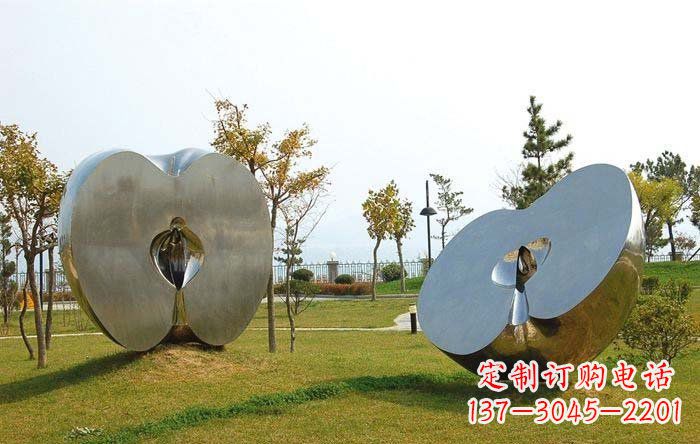 鹤壁不锈钢苹果雕塑——珍贵的艺术瑰宝