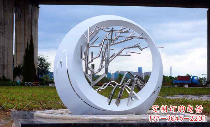 鹤壁不锈钢树枝雕塑艺术与环保的完美结合