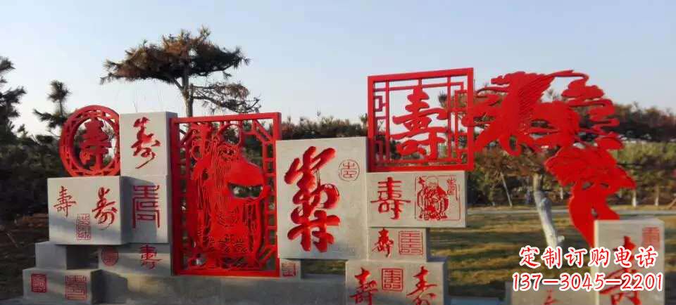 鹤壁福禄寿雕塑不锈钢公园的精美礼物