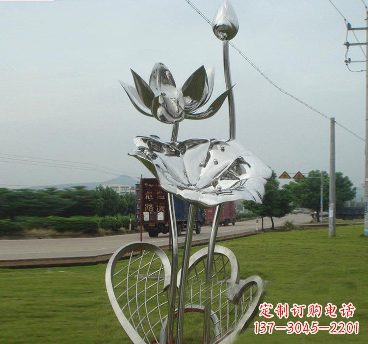 鹤壁不锈钢荷叶雕塑——精美优雅的艺术品