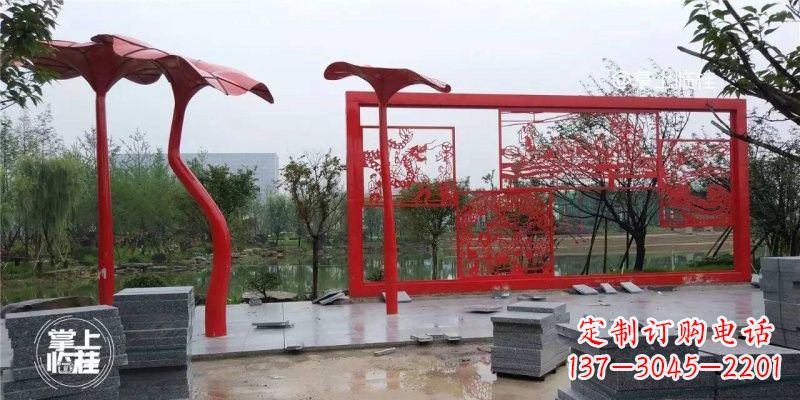 鹤壁不锈钢剪纸龙凤雕塑精美雕刻传承古老文化