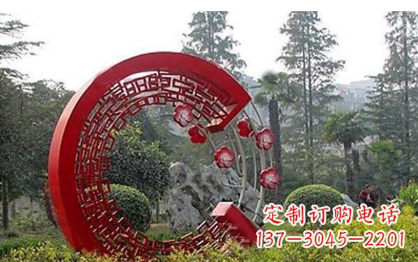 鹤壁不锈钢公园圆环雕塑——精美的艺术瑰宝