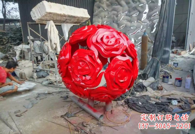 鹤壁不锈钢玫瑰雕塑让玫瑰之美永存