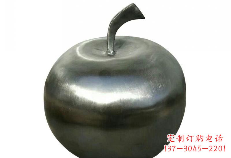 鹤壁不锈钢苹果雕塑精美的艺术之作
