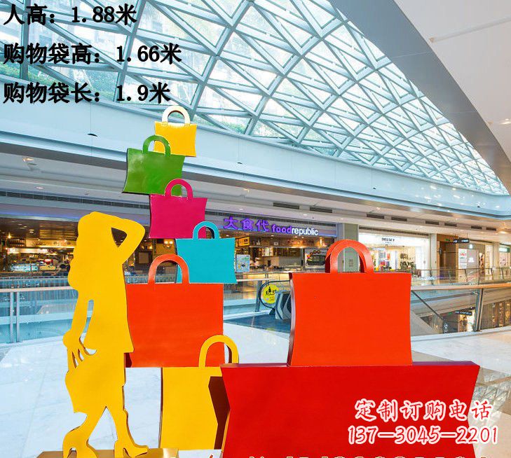 鹤壁不锈钢购物袋雕塑艺术品的独特之处