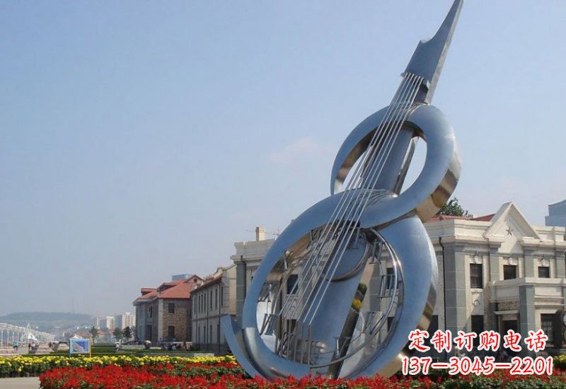 鹤壁不锈钢大提琴雕塑