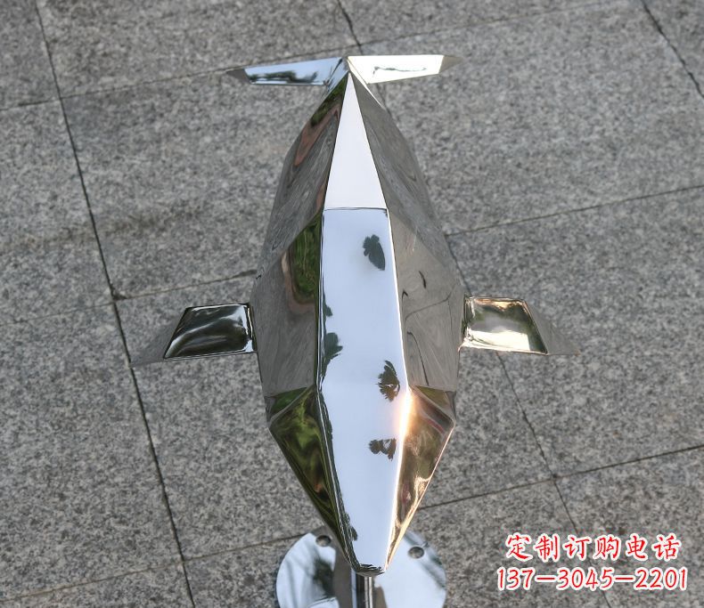 鹤壁海豚雕塑令不锈钢广场更加灿烂