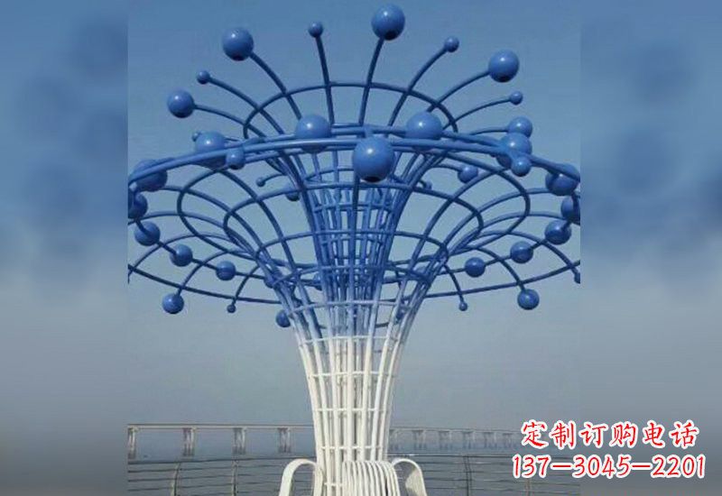 鹤壁不锈钢广场抽象喷泉雕塑