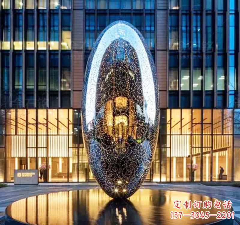 鹤壁不锈钢圆环雕塑抽象艺术的完美诠释