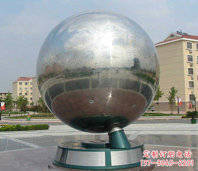 鹤壁不锈钢地球仪雕塑精美绝伦