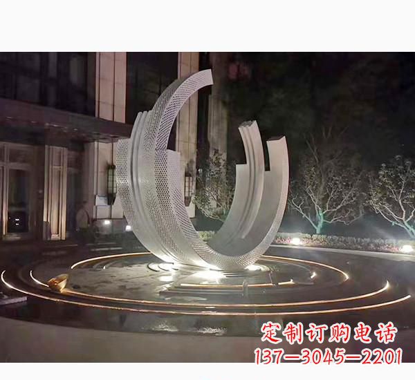 鹤壁不锈钢广场喷泉雕塑精美的艺术珍品