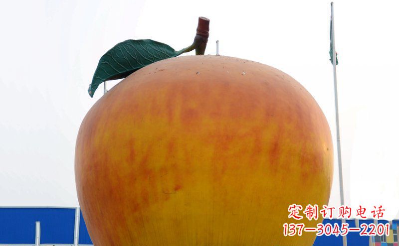 鹤壁不锈钢苹果雕塑浓缩艺术精髓