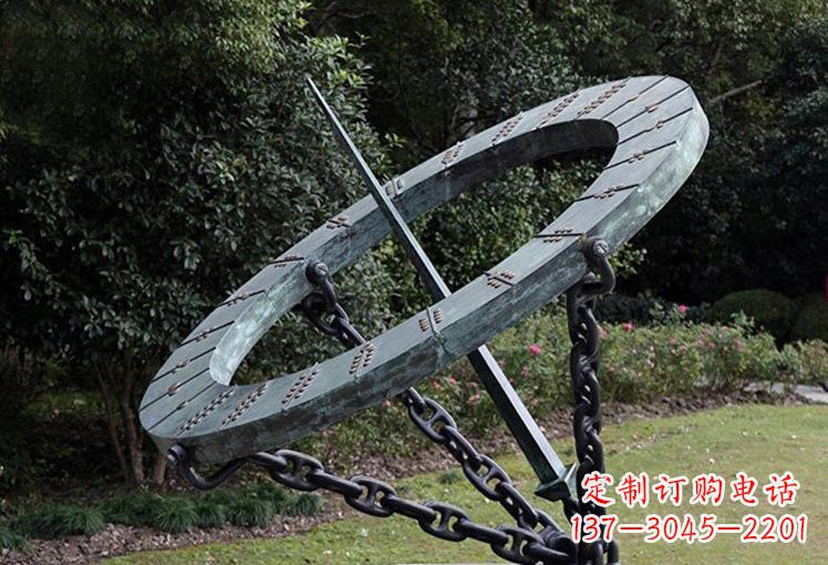 鹤壁不锈钢日晷雕塑精致的艺术符号