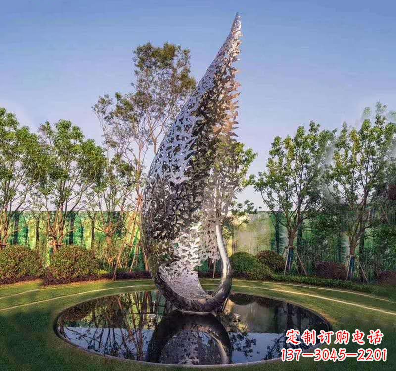 鹤壁不锈钢凤凰雕塑精美绝伦
