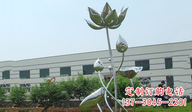 鹤壁不锈钢荷花雕塑