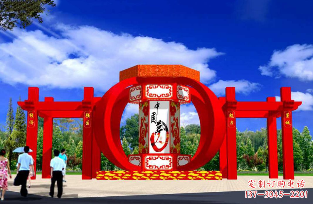 鹤壁灯笼点亮城市景观
