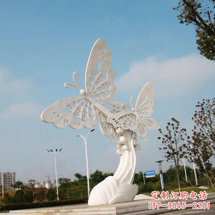 鹤壁不锈钢蝴蝶雕塑——美丽传递自然之美