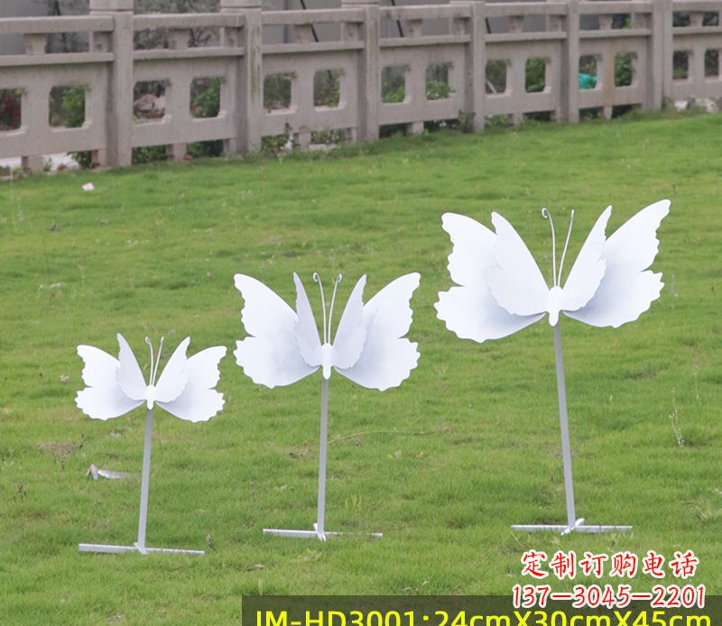 鹤壁不锈钢蝴蝶组合雕塑精美的艺术品