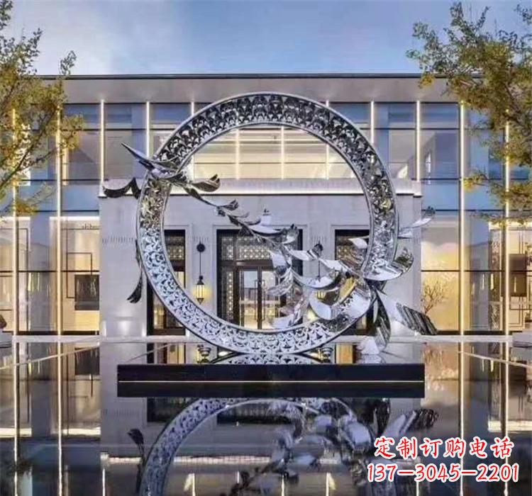 鹤壁大雁飞翔,不锈钢户外雕塑雍容陈列