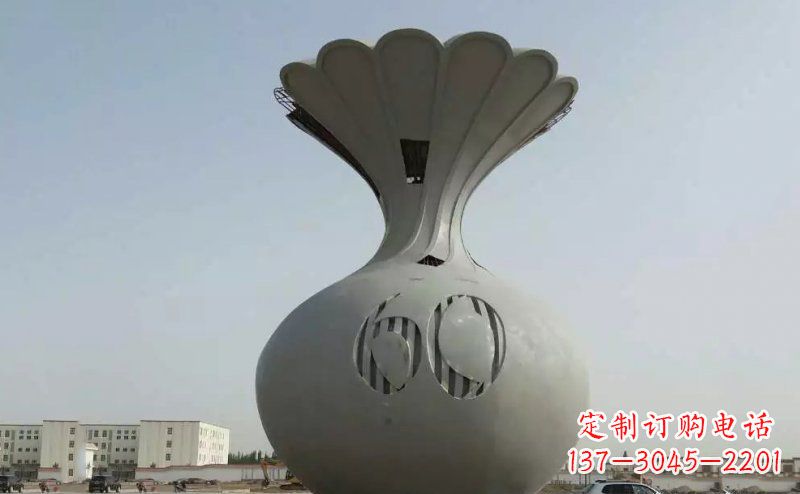 鹤壁不锈钢花篮雕塑精美绝伦
