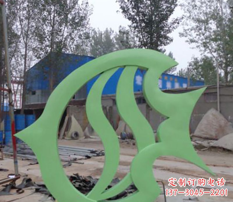 鹤壁不锈钢剪纸鲤鱼雕塑——传承传统艺术