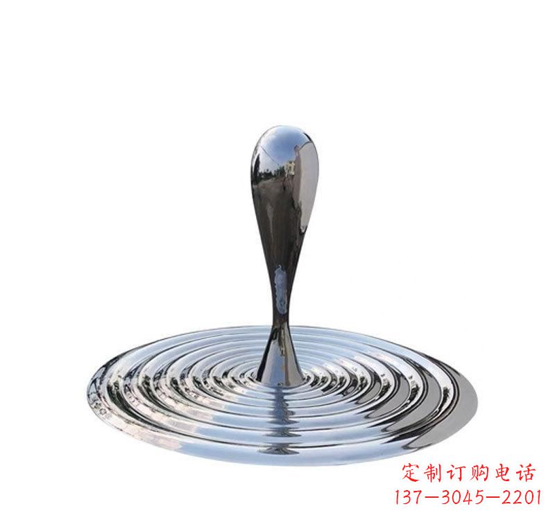鹤壁不锈钢景区水滴雕塑精美绝伦