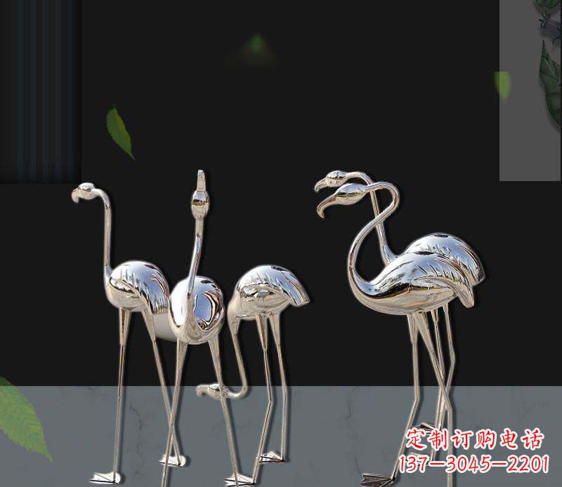 鹤壁非凡之美不锈钢火烈鸟雕塑