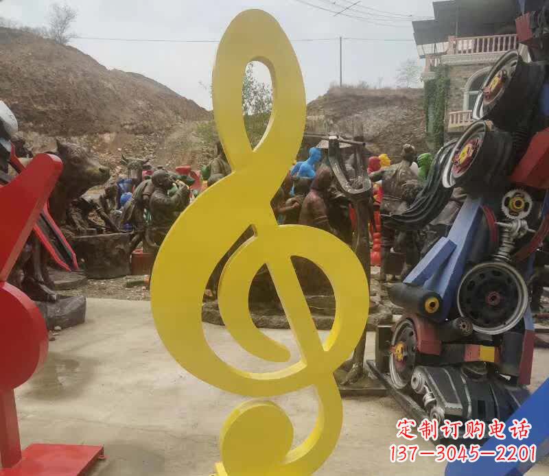 鹤壁不锈钢音符雕塑美丽而持久的艺术