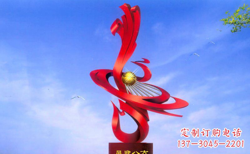 鹤壁不锈钢孔雀雕塑——迎接八方美好