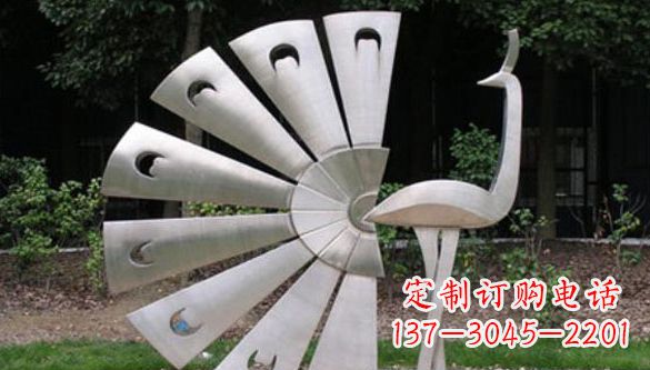鹤壁不锈钢孔雀雕塑—景观中的瑰宝
