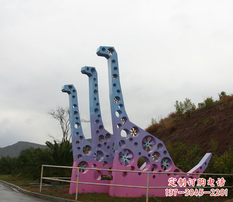 鹤壁不锈钢恐龙雕塑精致的古代艺术