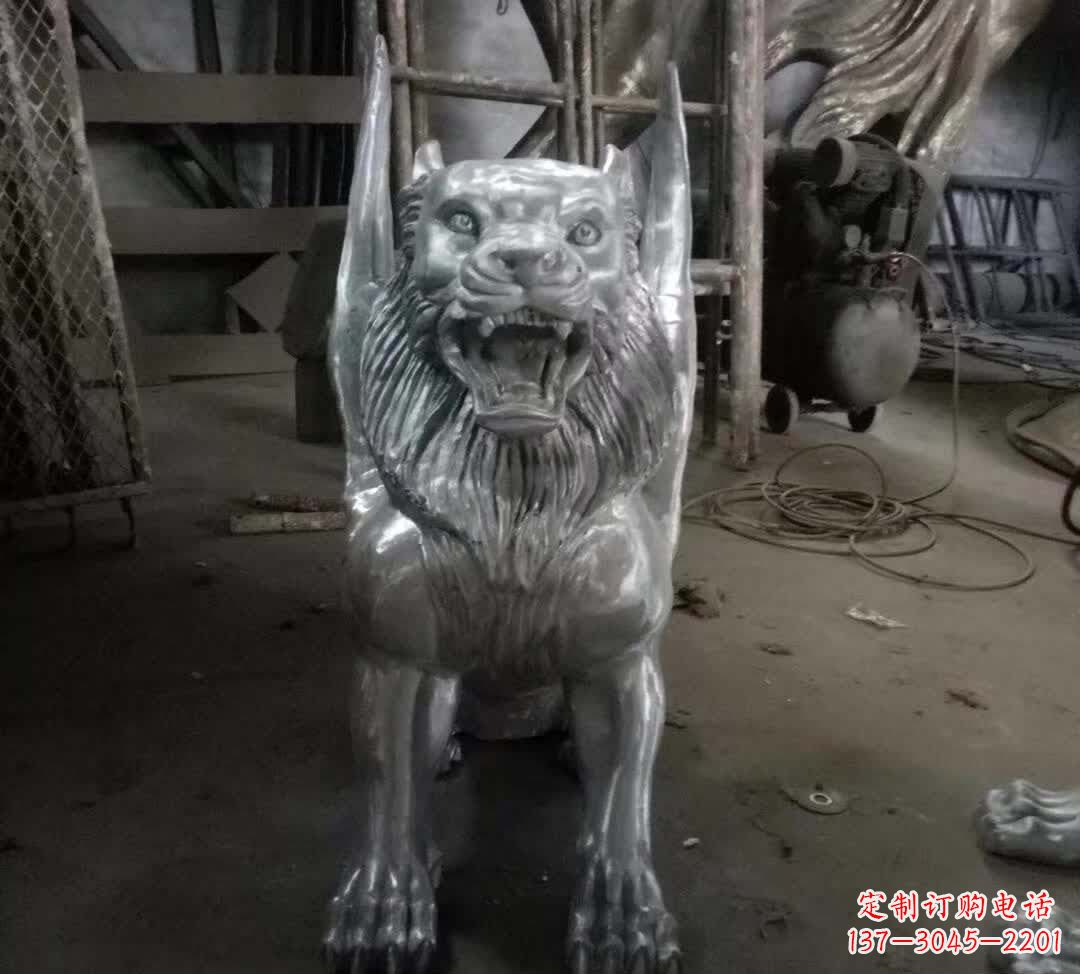 鹤壁不锈钢老虎雕塑经典的艺术品
