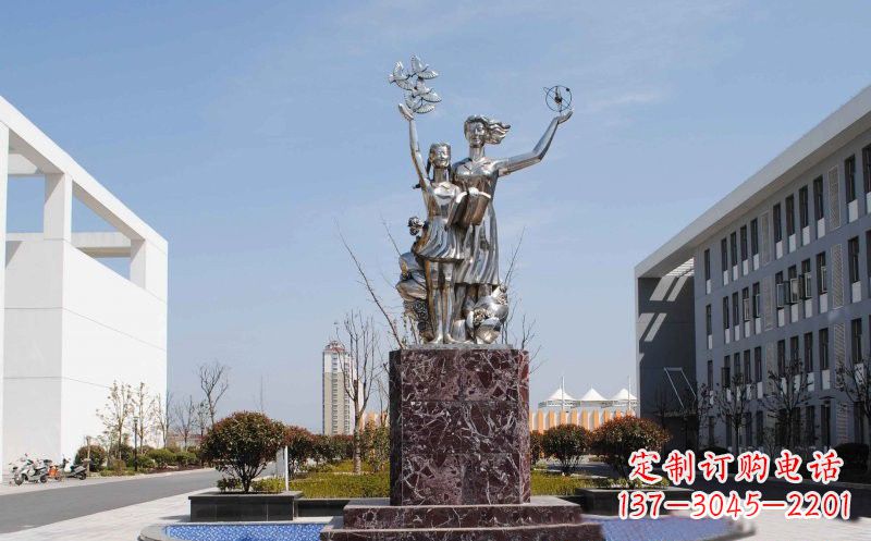 鹤壁不锈钢学生雕塑——记录学生成长的精美艺术品