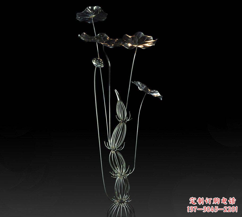 鹤壁不锈钢荷叶雕塑精致优雅的艺术宝藏