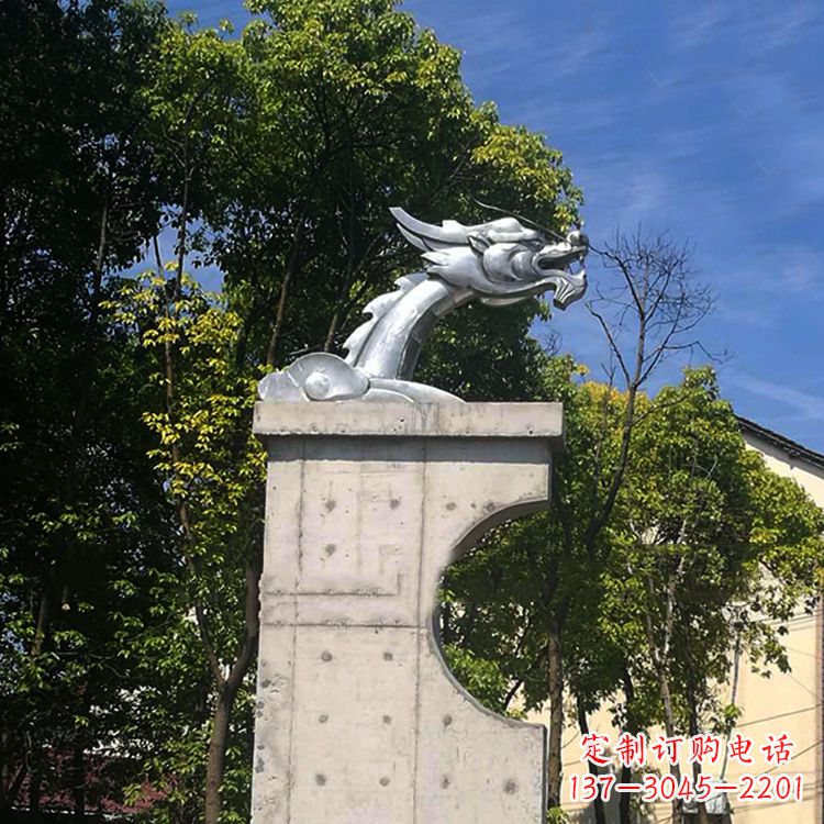 鹤壁不锈钢龙雕塑——传承中华文化精髓