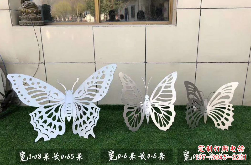 鹤壁不锈钢镂空蝴蝶公园雕塑——精美绝伦