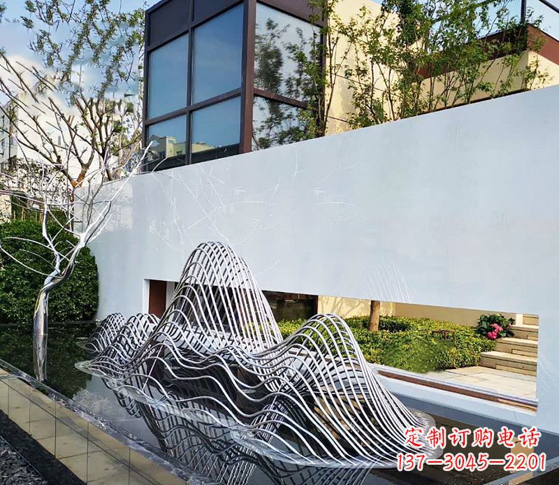鹤壁不锈钢镂空假山雕塑精美外形,细腻工艺