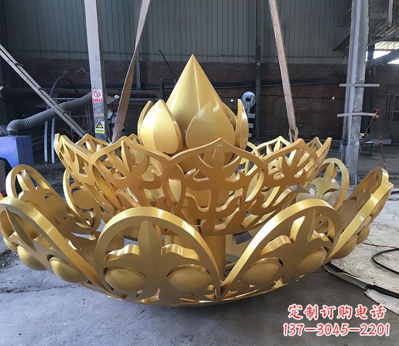 鹤壁不锈钢莲花雕塑精美绝伦