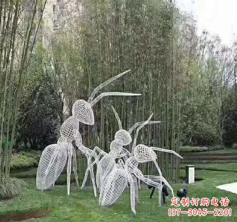鹤壁不锈钢镂空蚂蚁雕塑艺术细节的精彩绝伦