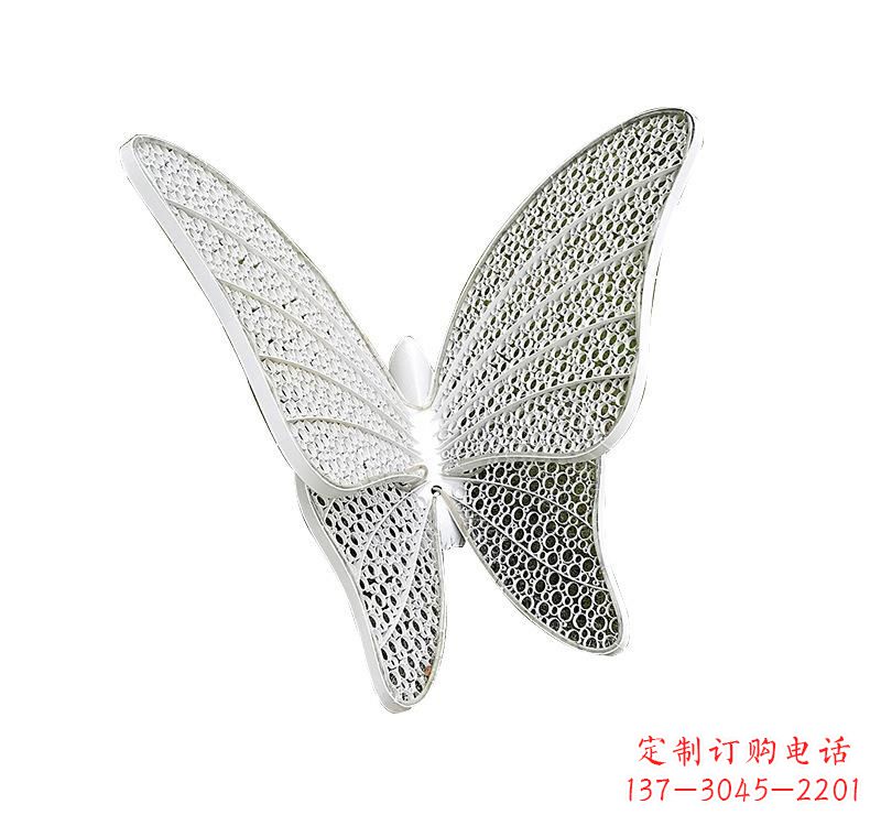 鹤壁不锈钢绿地蝴蝶雕塑