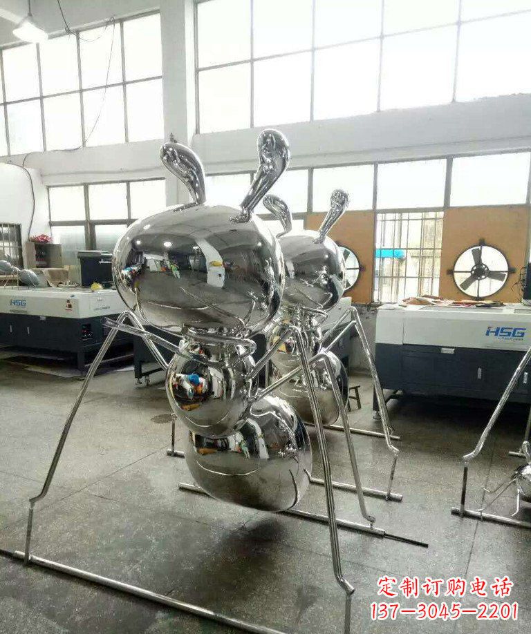 鹤壁不锈钢蚂蚁步行街景观雕塑——融合现代科技与自然之美
