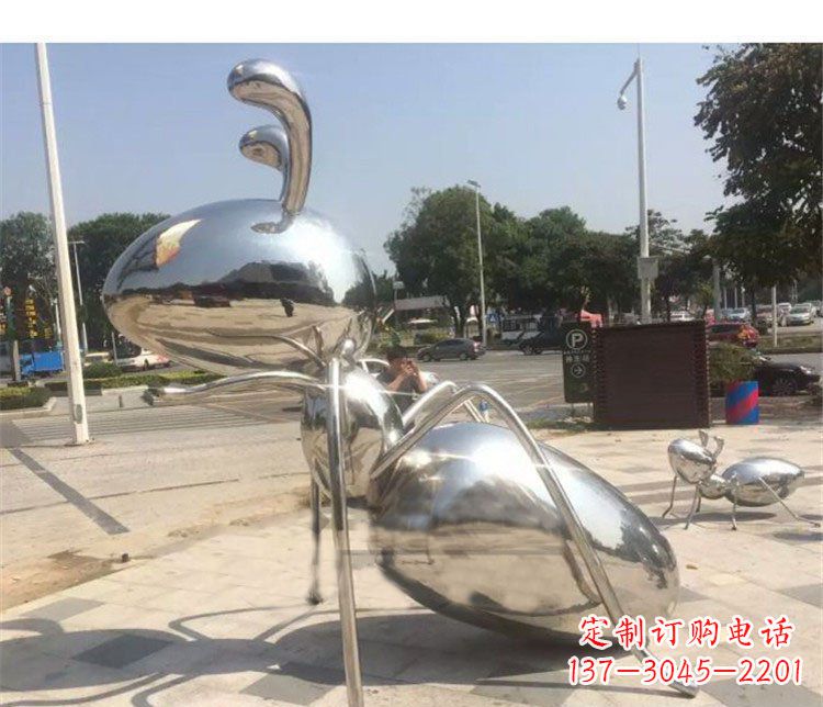 鹤壁不锈钢蚂蚁雕塑艺术与自然的完美结合
